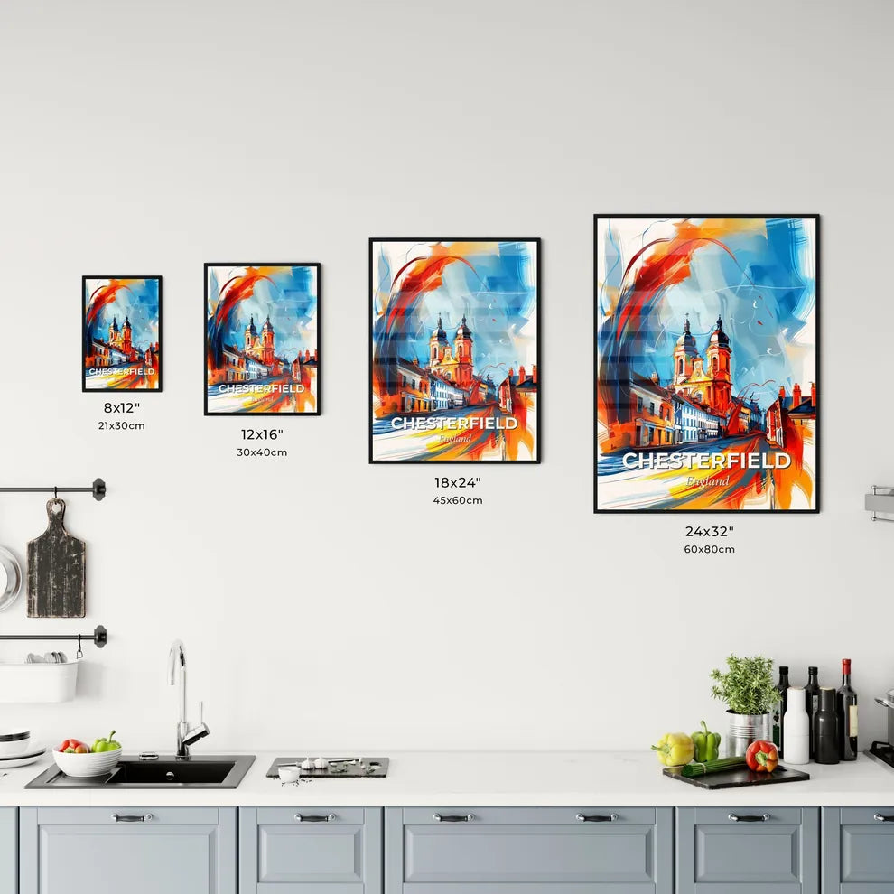 Vibrant Chesterfield, England Kitchen Art