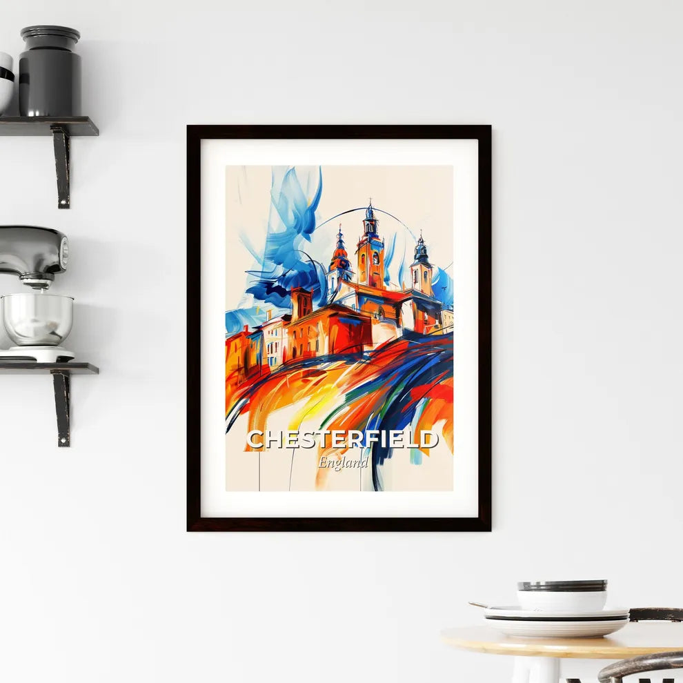 Vibrant Chesterfield, England Framed Print