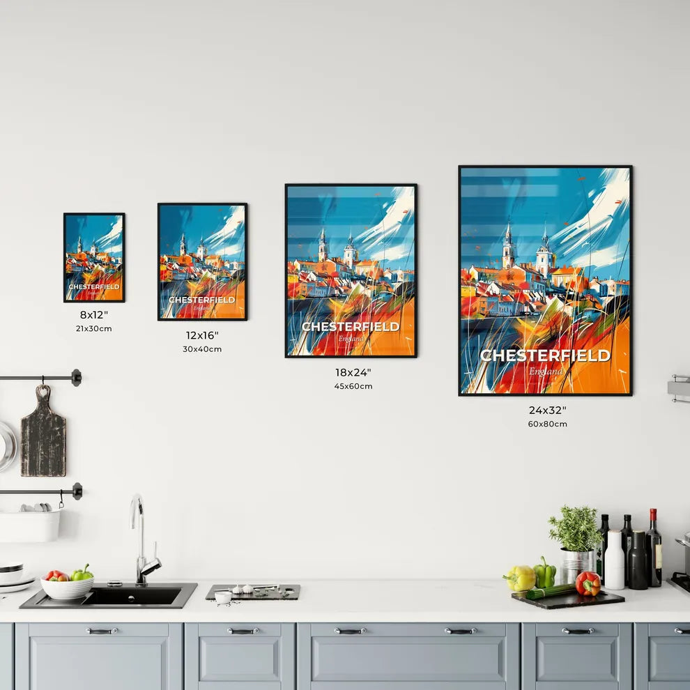 Vibrant Chesterfield, England Kitchen Art