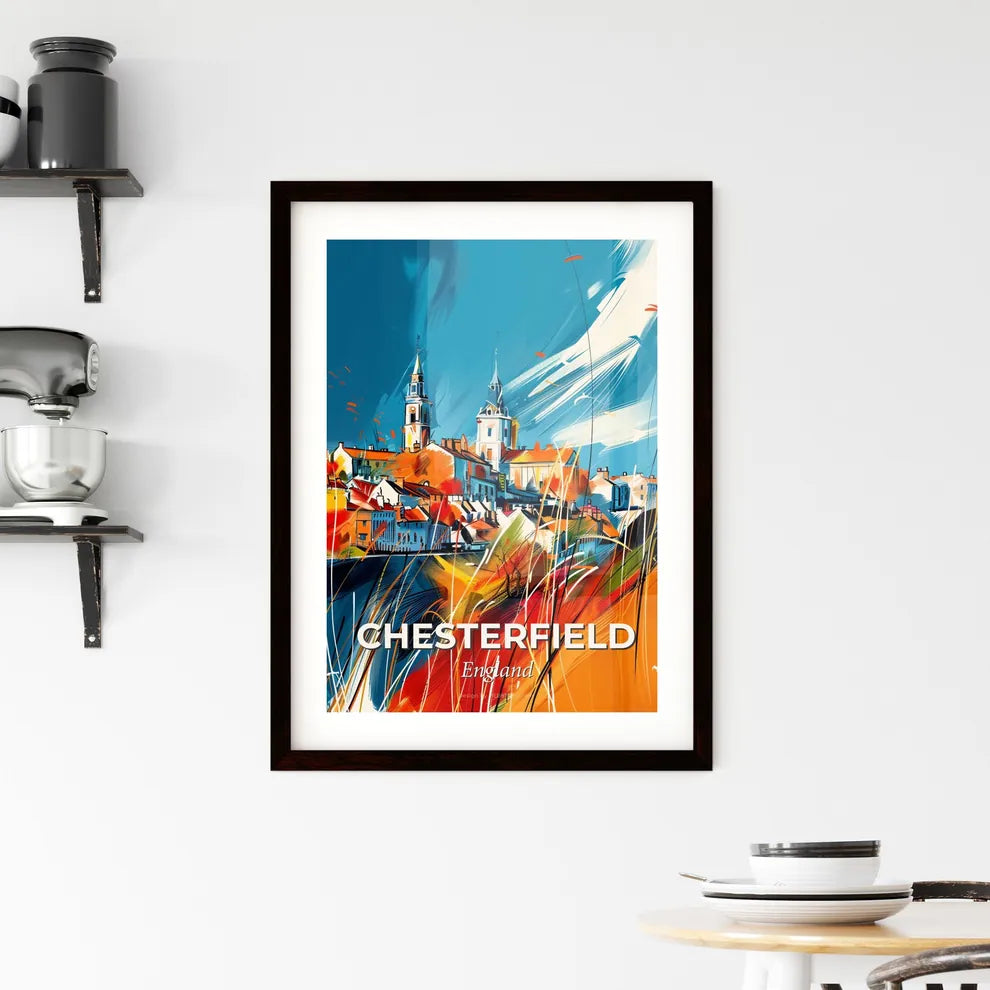 Vibrant Chesterfield, England Framed Print