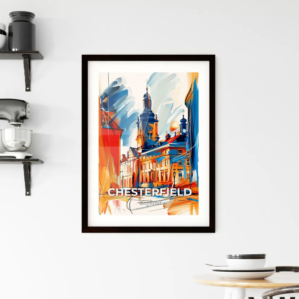 Vibrant Chesterfield, England Framed Print