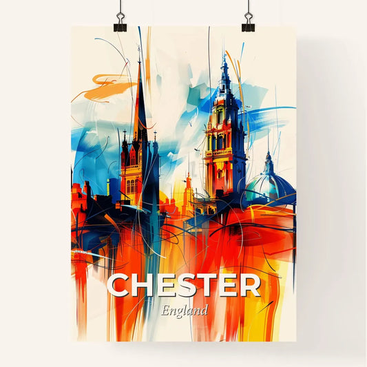 Vibrant Chester, England Poster
