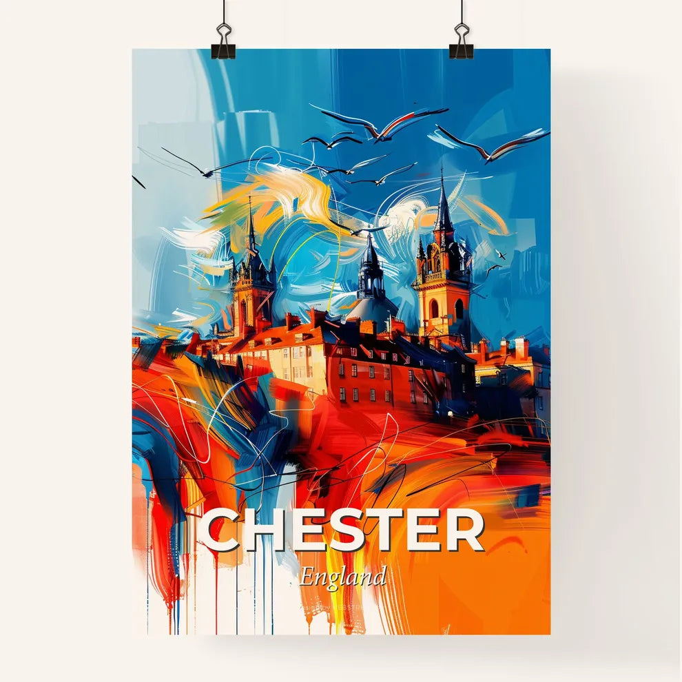 Vibrant Chester, England Poster