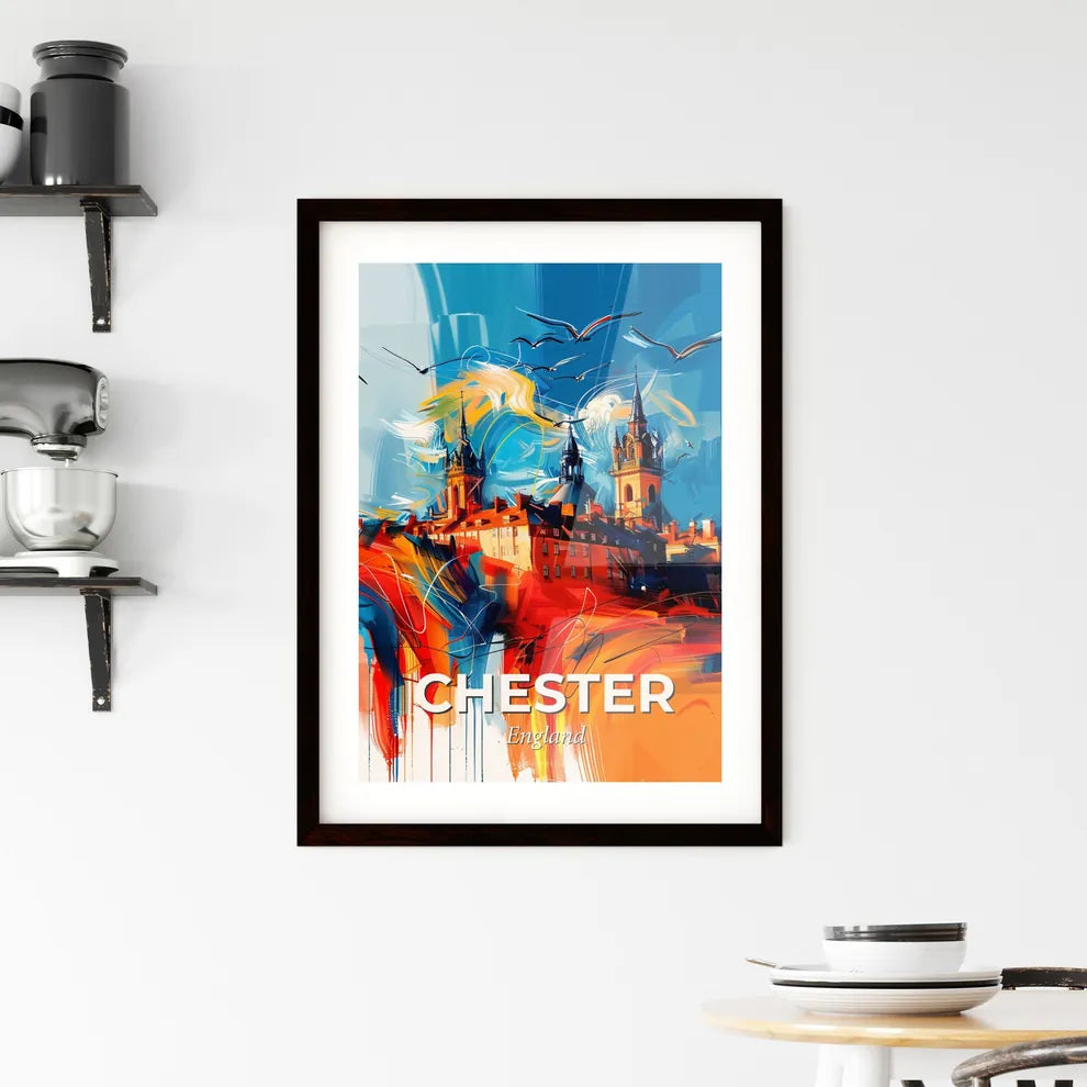 Vibrant Chester, England Framed Print