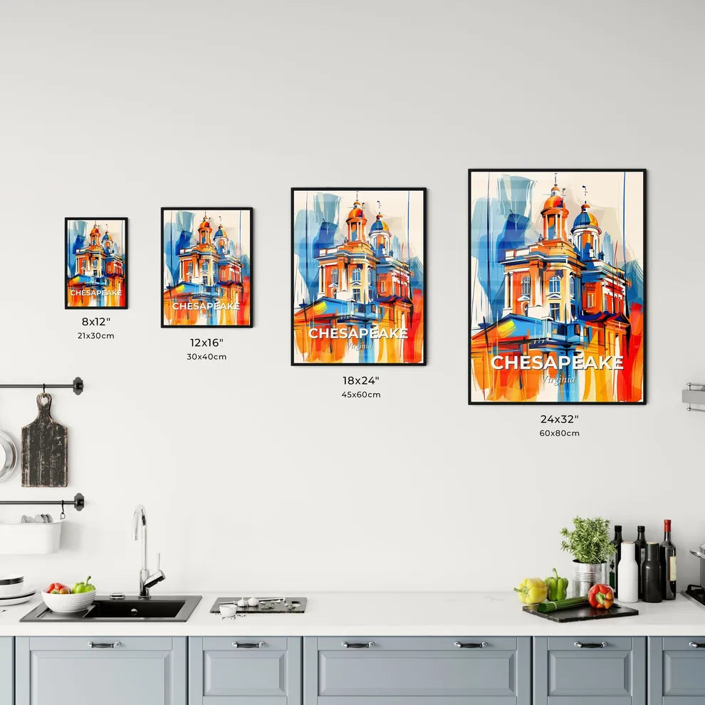 Vibrant Chesapeake, Virginia Kitchen Art