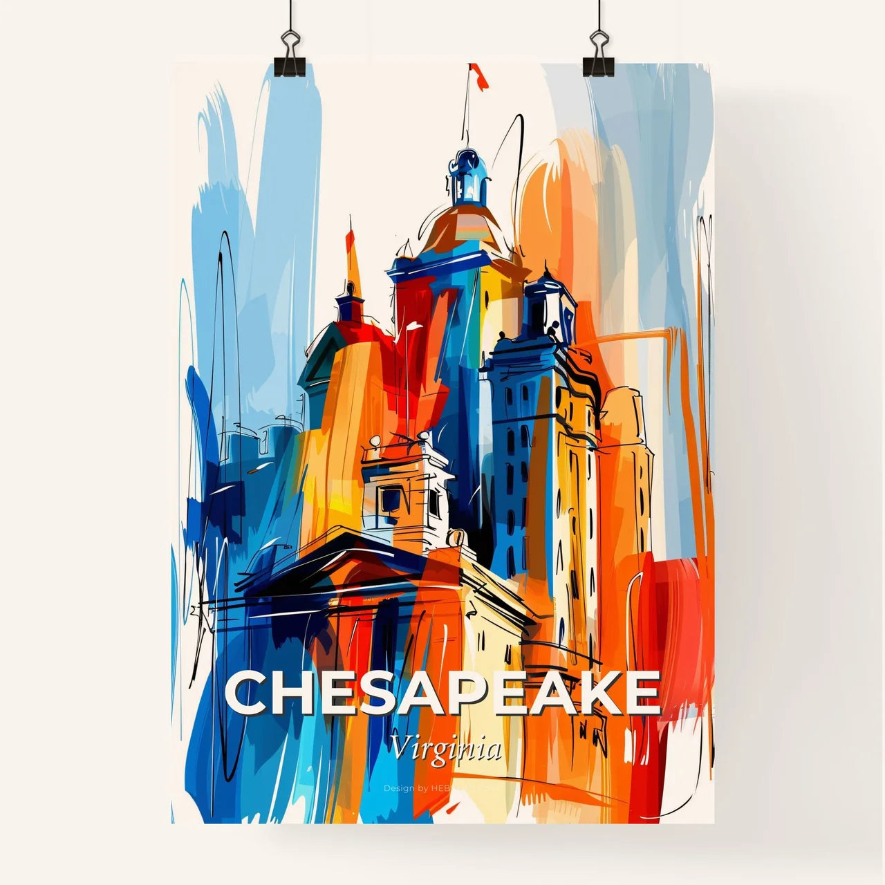 Vibrant Chesapeake, Virginia Poster