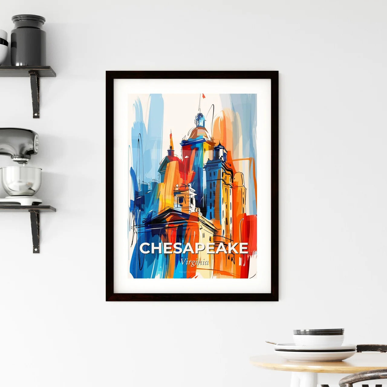 Vibrant Chesapeake, Virginia Framed Print