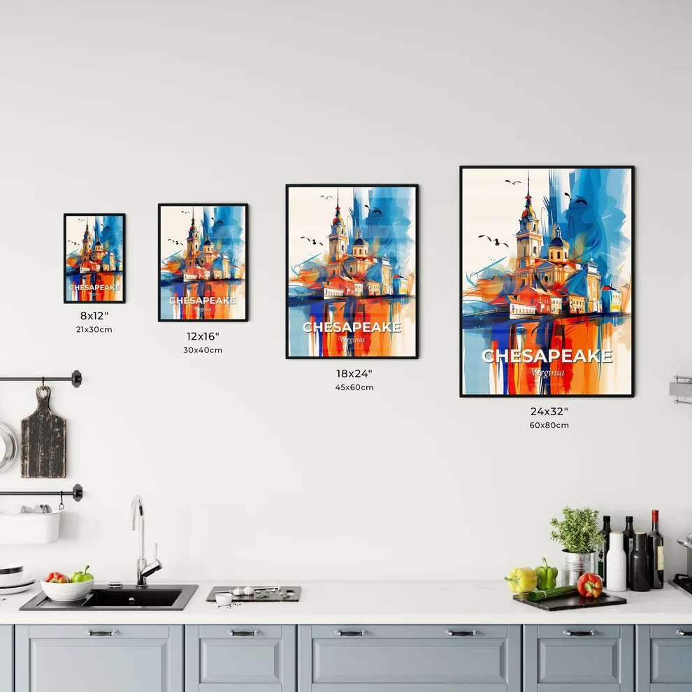 Vibrant Chesapeake, Virginia Kitchen Art