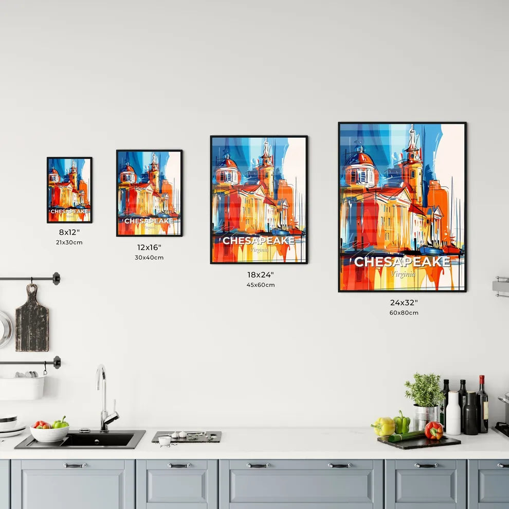 Vibrant Chesapeake, Virginia Kitchen Art