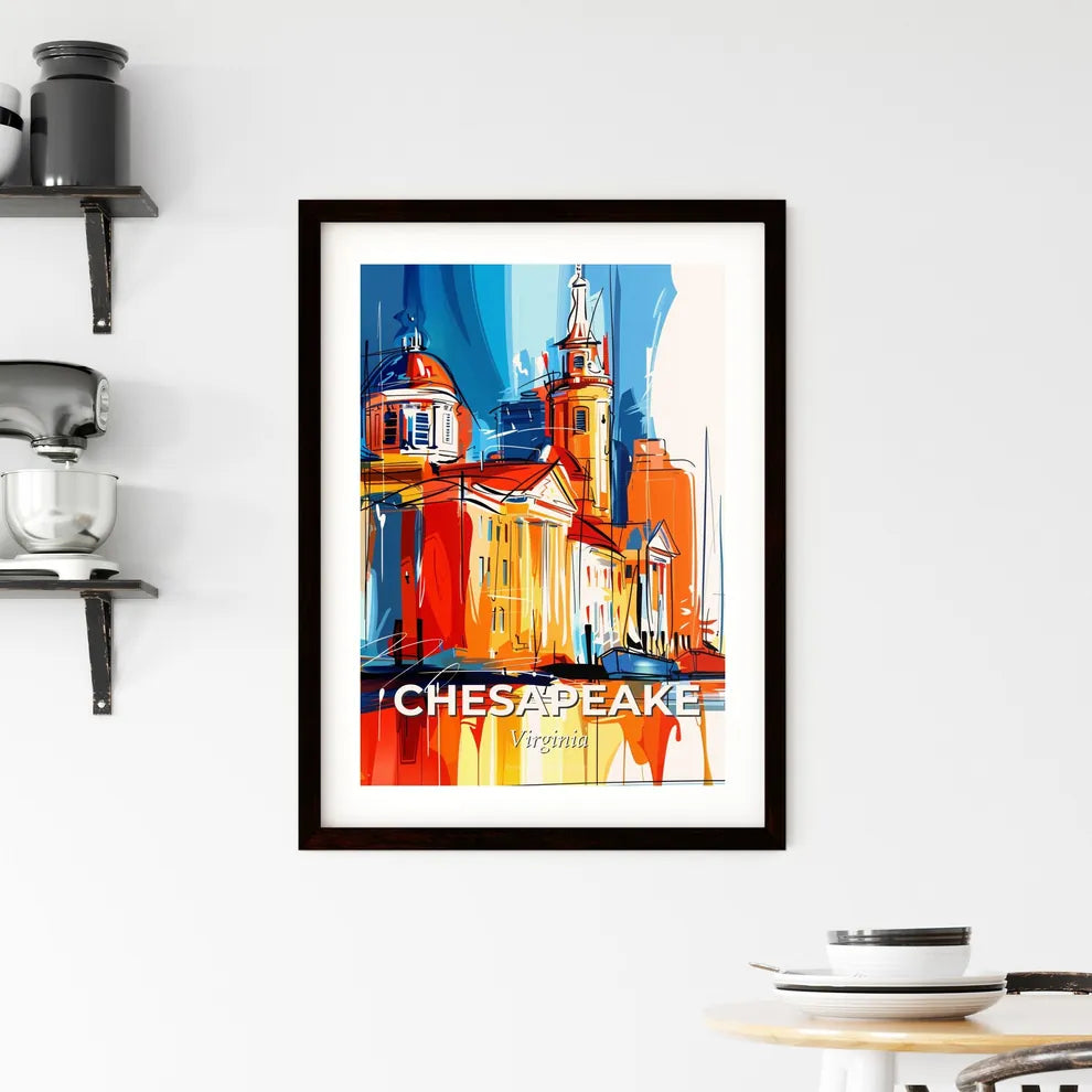 Vibrant Chesapeake, Virginia Framed Print