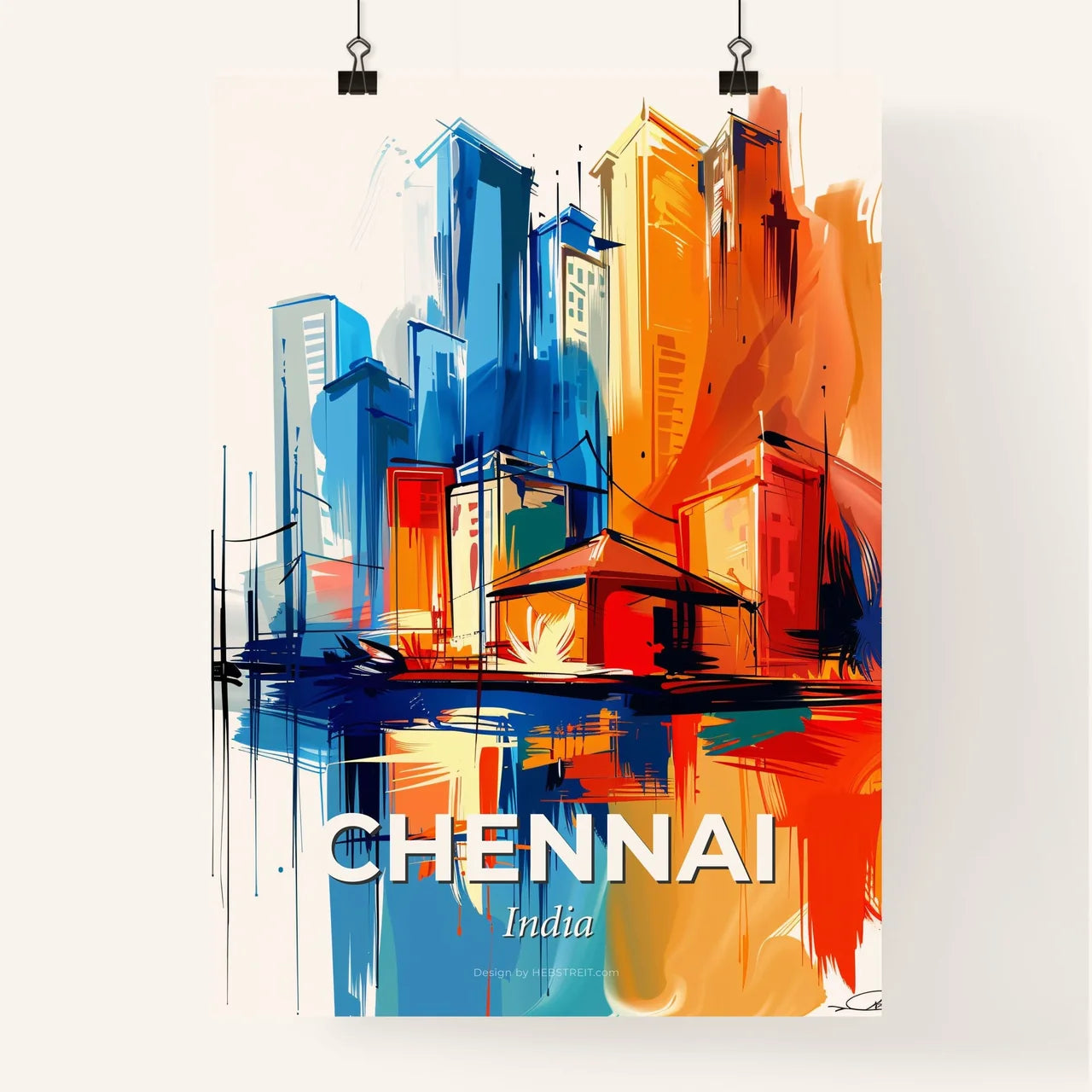 Vibrant Chennai, India Poster