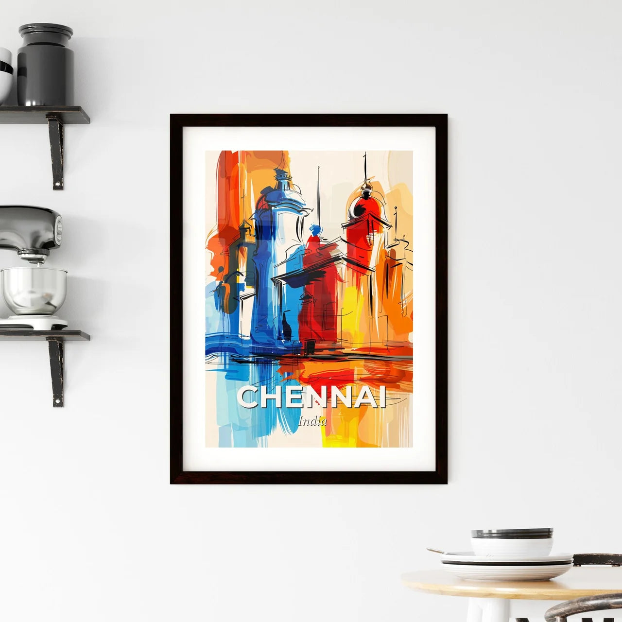 Vibrant Chennai, India Framed Print