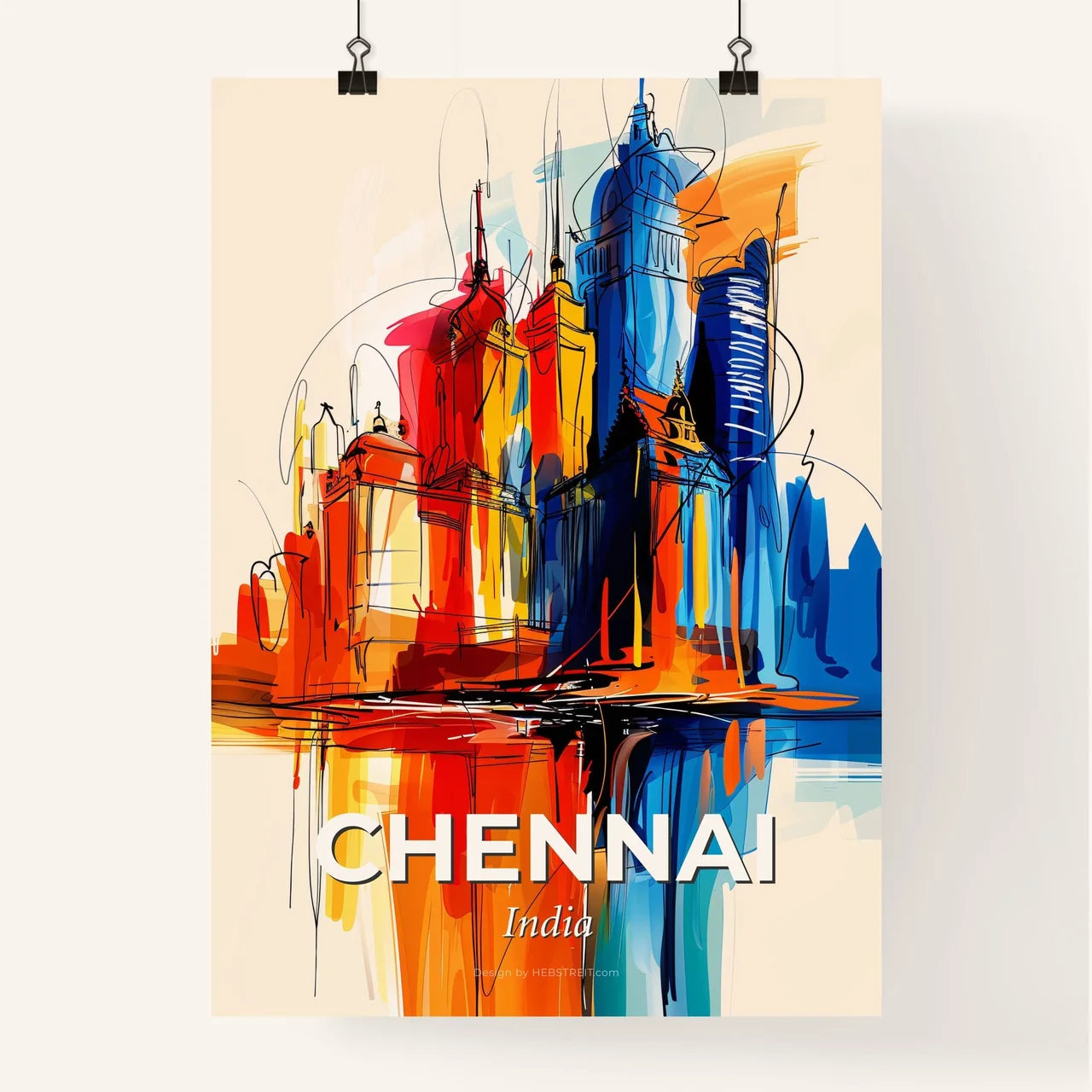 Vibrant Chennai, India Poster