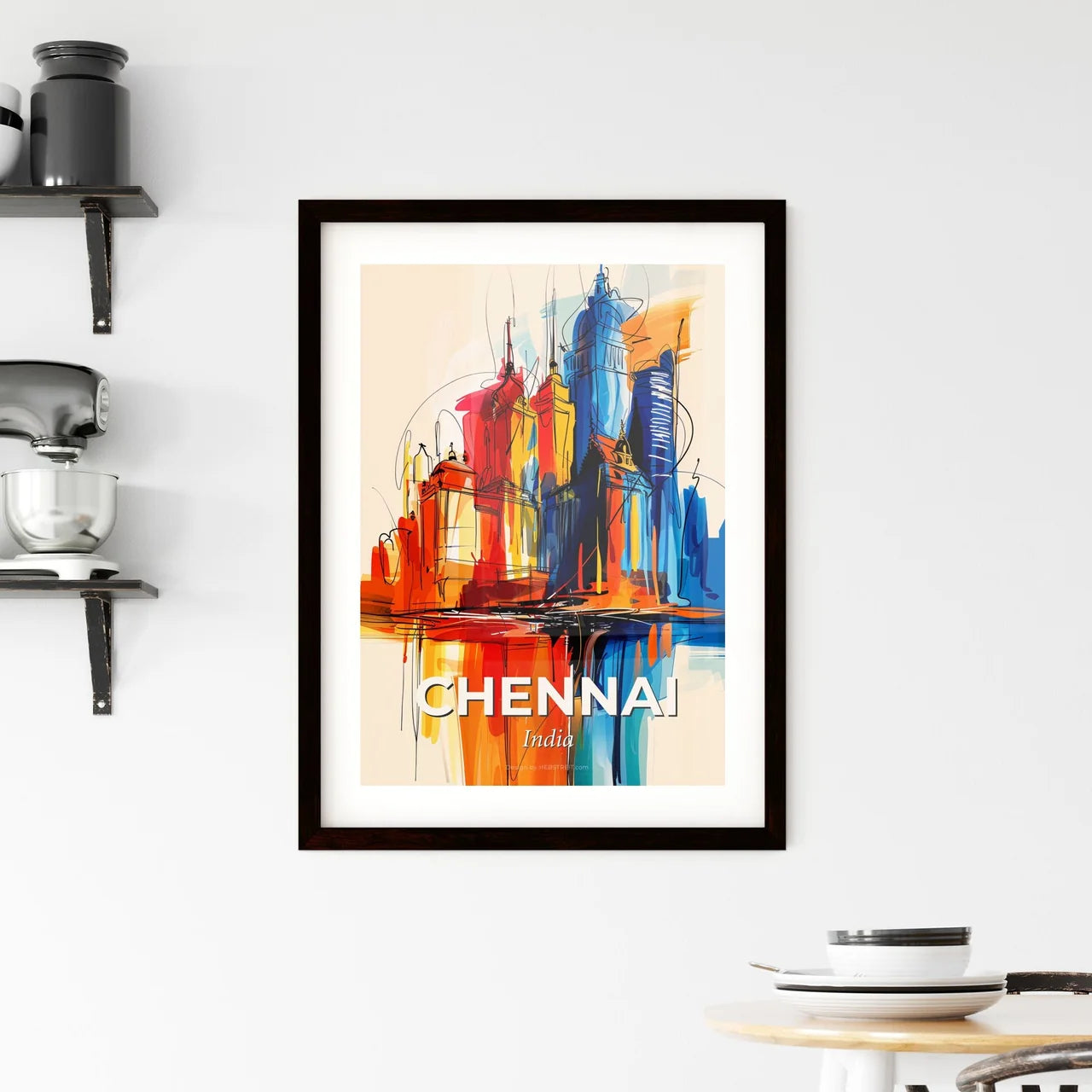 Vibrant Chennai, India Framed Print