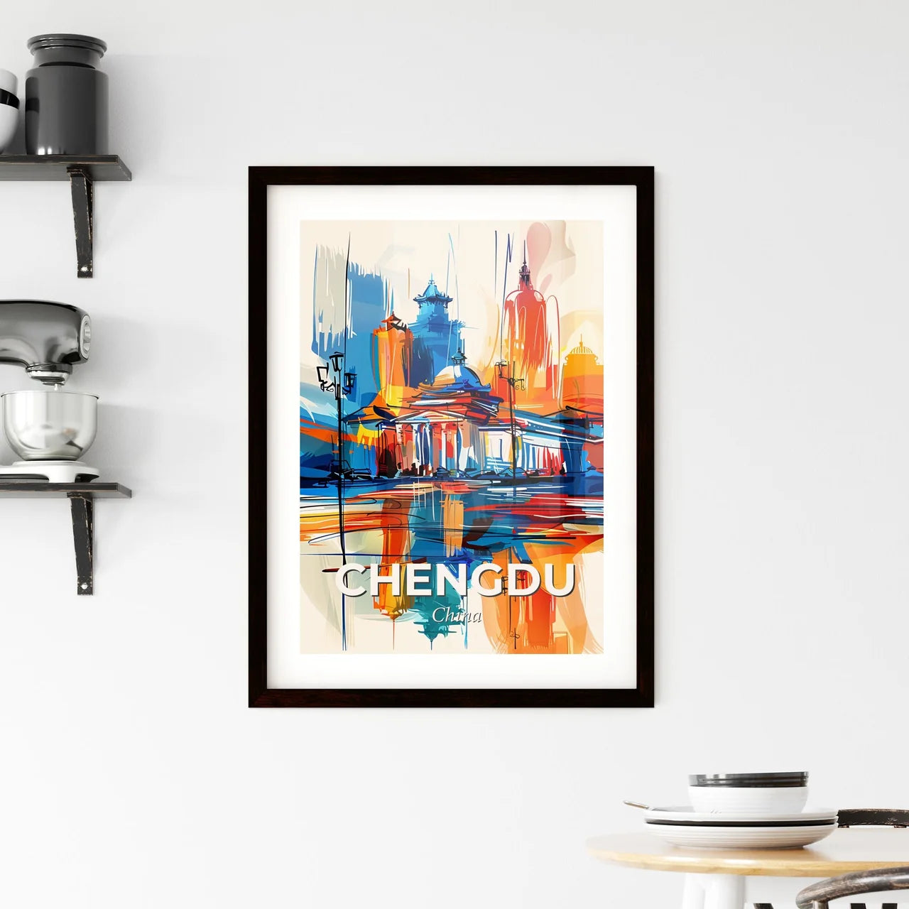 Vibrant Chengdu, China Framed Print