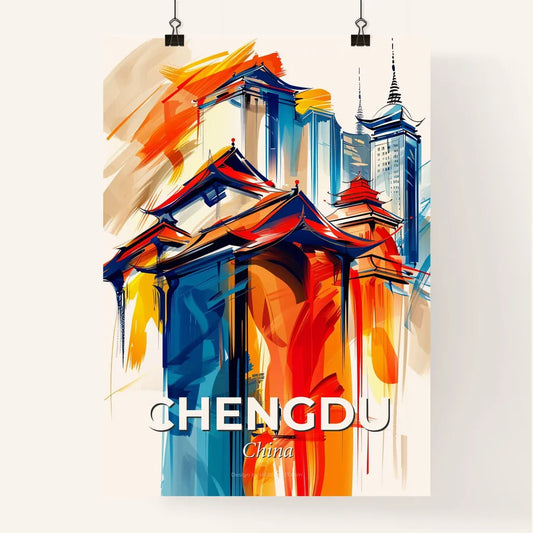 Vibrant Chengdu, China Poster