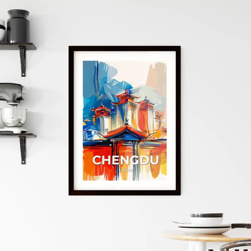 Vibrant Chengdu, China Framed Print