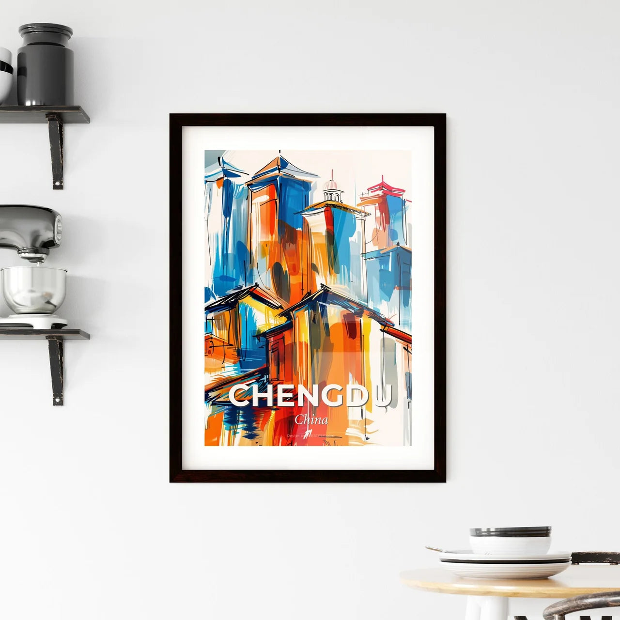 Vibrant Chengdu, China Framed Print