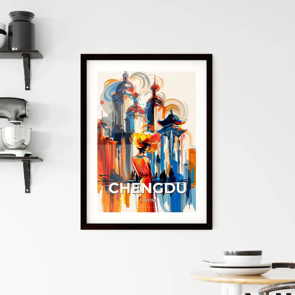 Vibrant Chengdu, China Framed Print