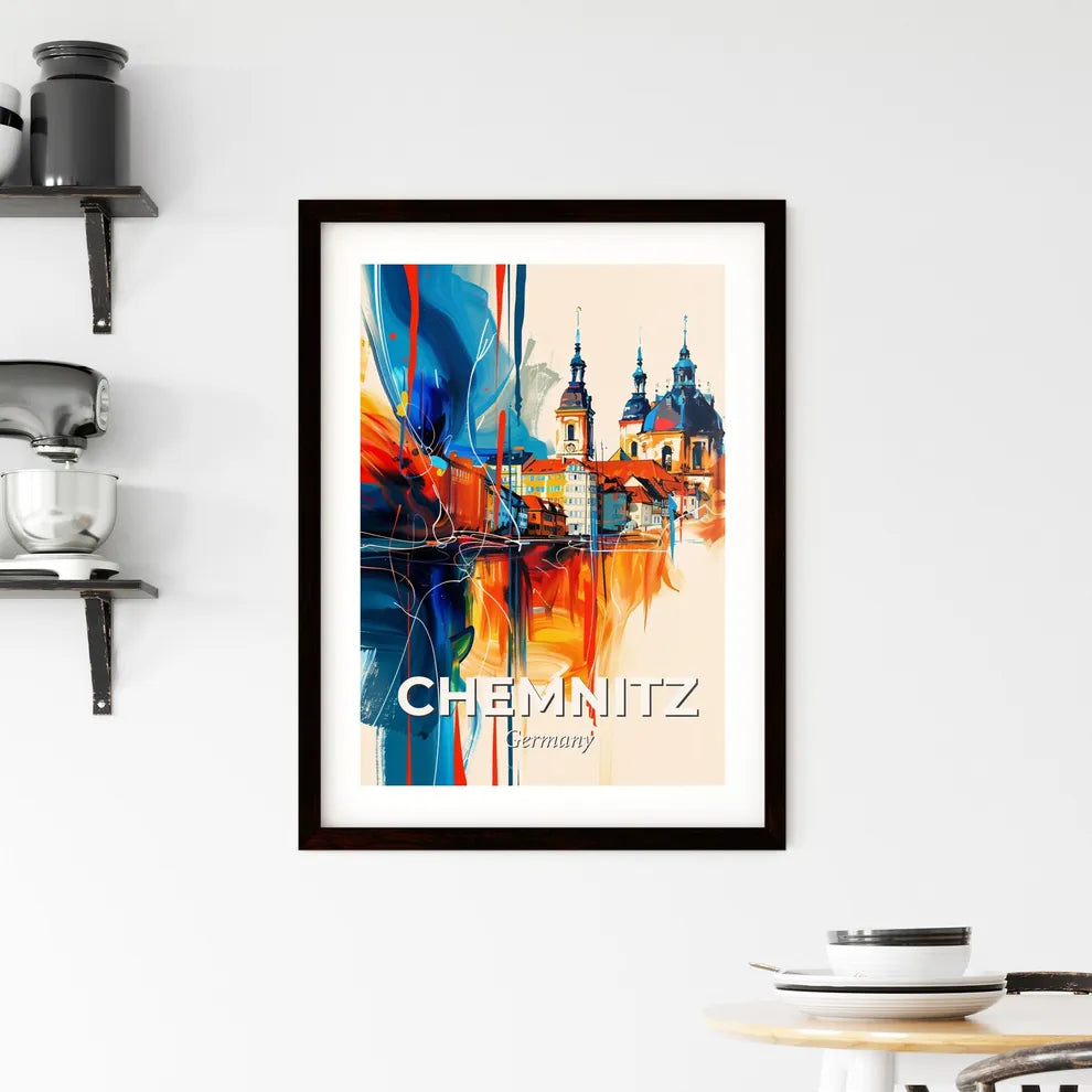 Vibrant Chemnitz, Germany Framed Print