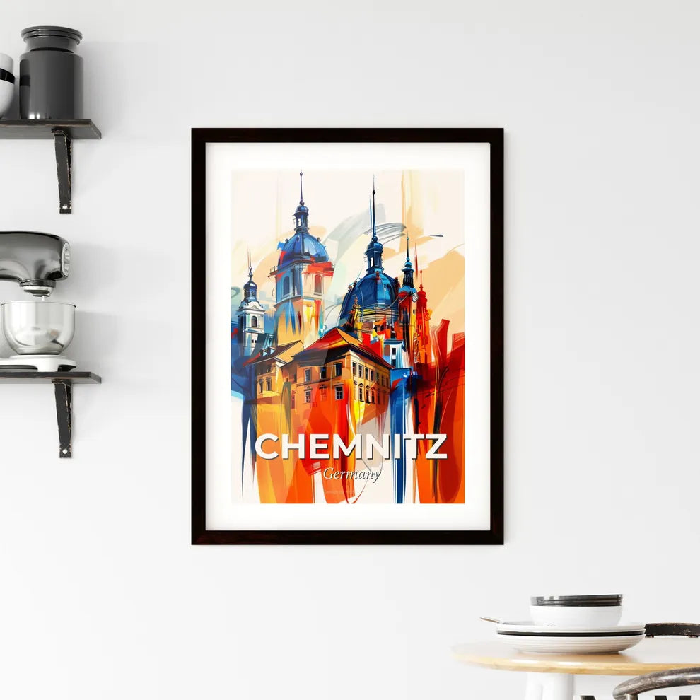 Vibrant Chemnitz, Germany Framed Print