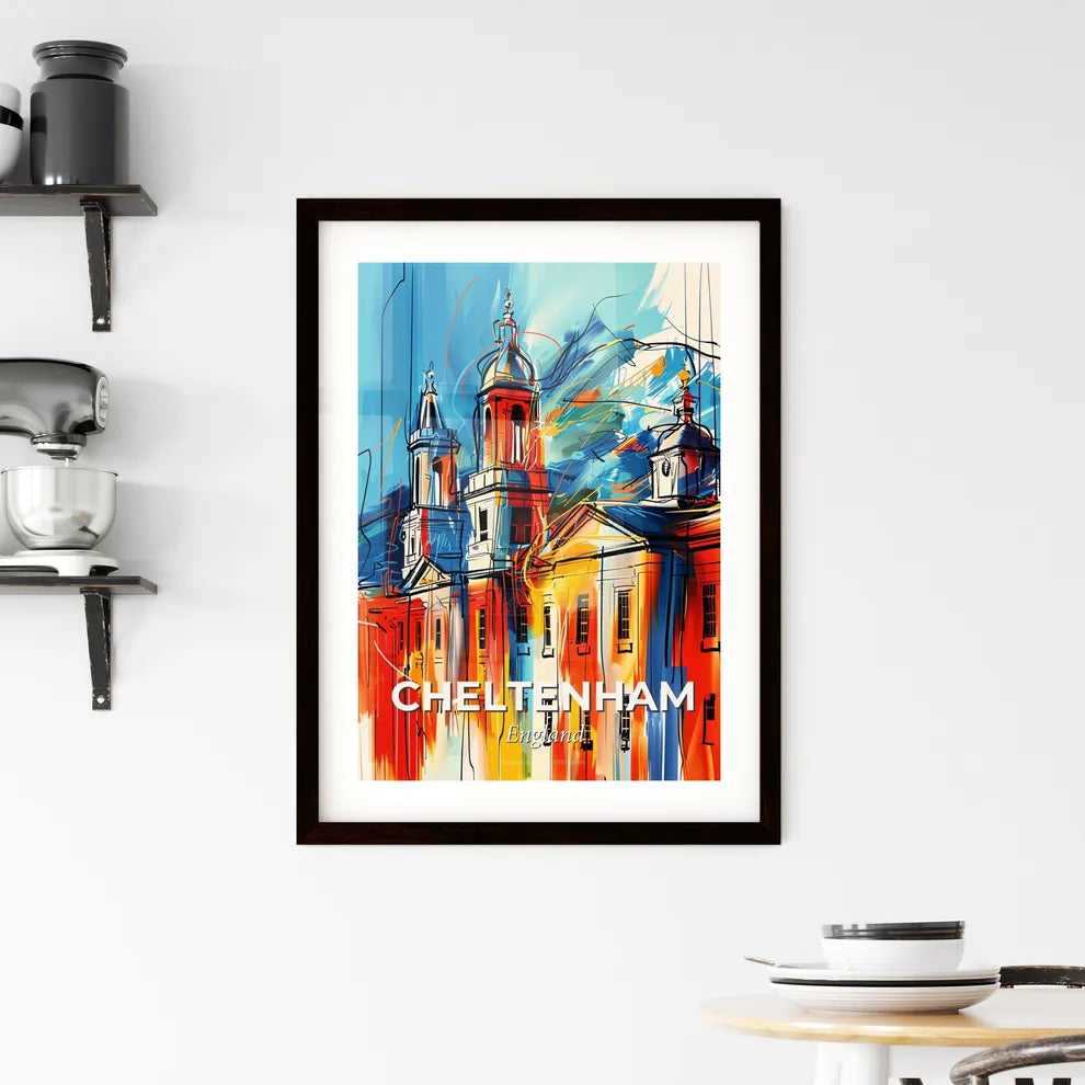Vibrant Cheltenham, England Framed Print