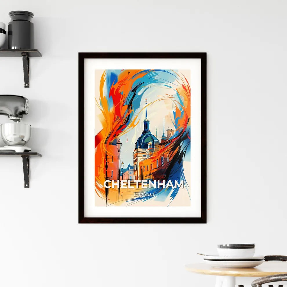 Vibrant Cheltenham, England Framed Print
