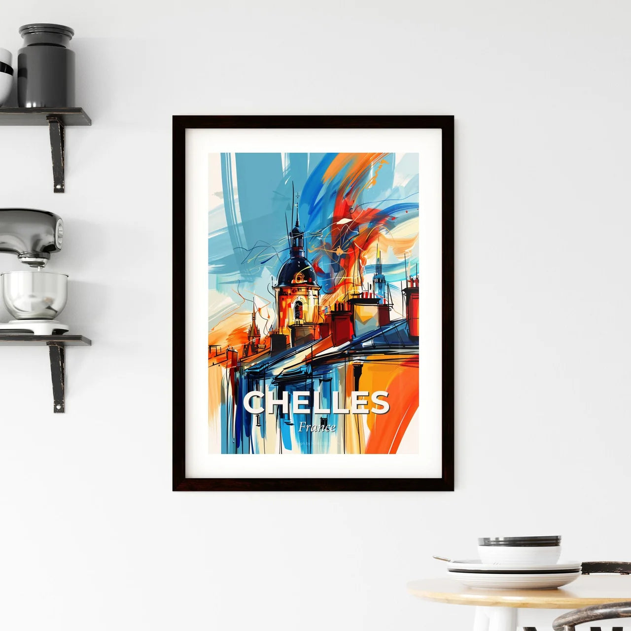 Vibrant Chelles, France Framed Print