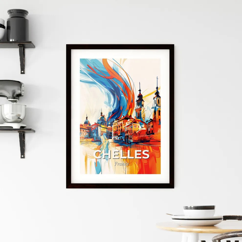Vibrant Chelles, France Framed Print