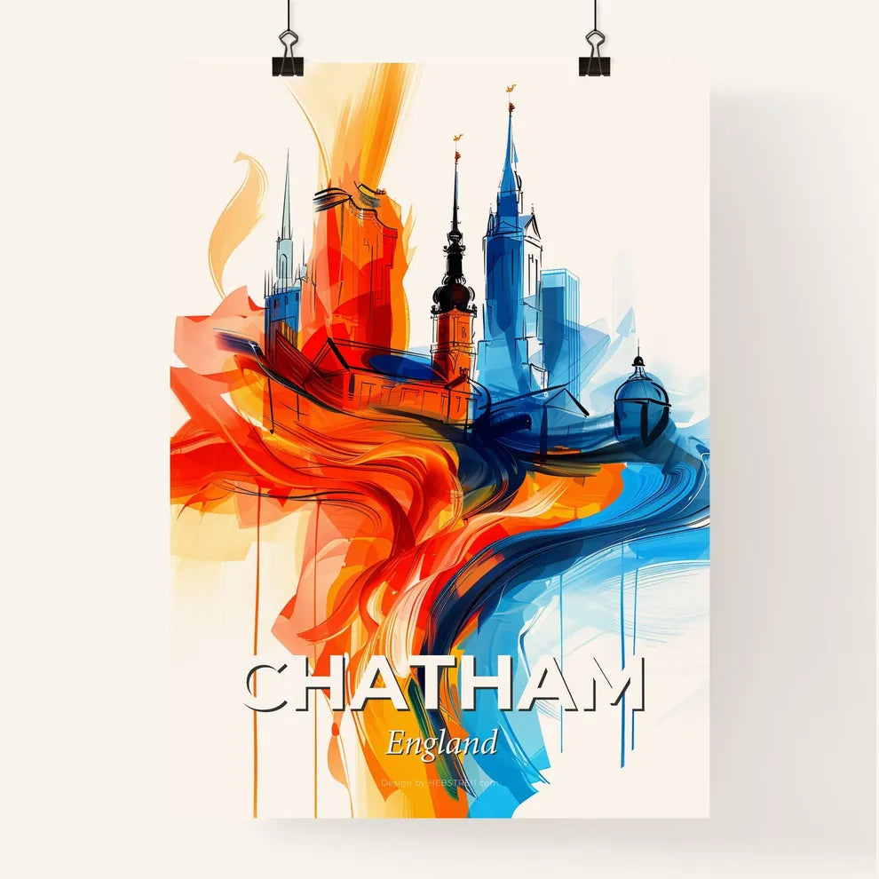 Vibrant Chatham, England Poster