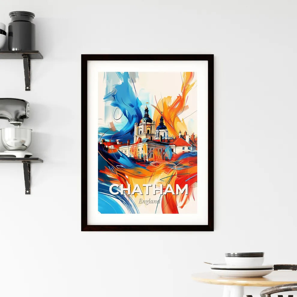 Vibrant Chatham, England Framed Print