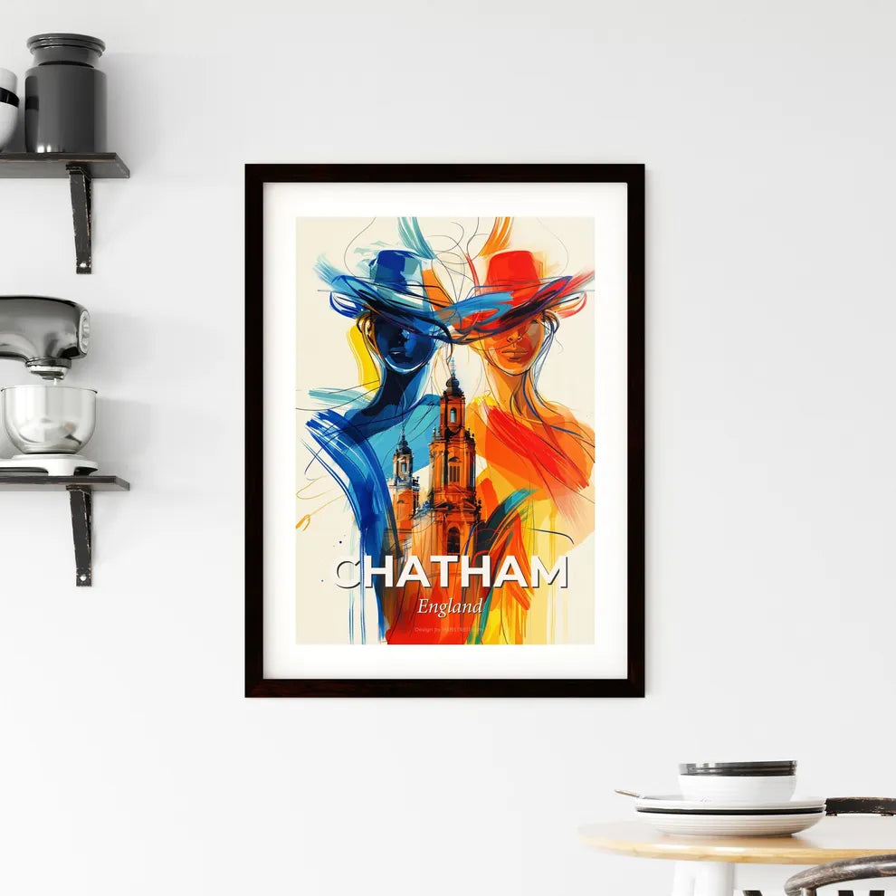 Vibrant Chatham, England Framed Print