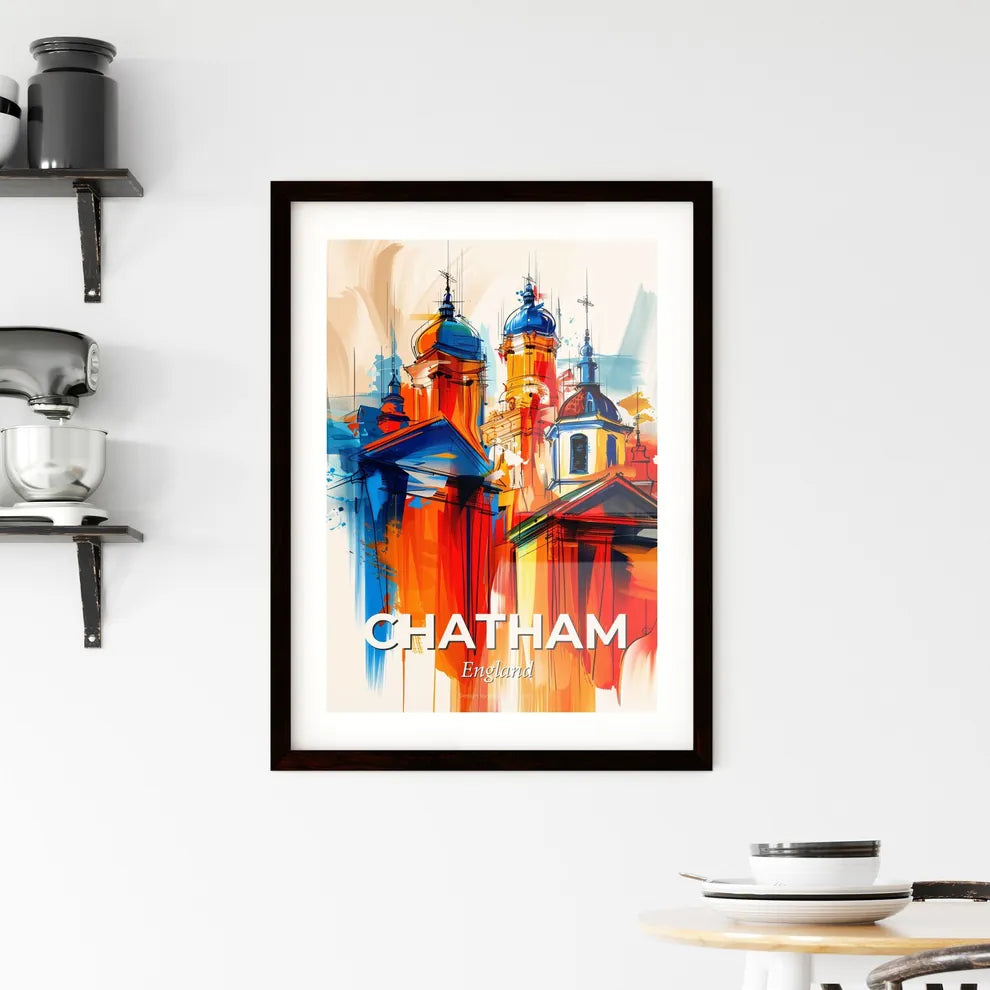Vibrant Chatham, England Framed Print