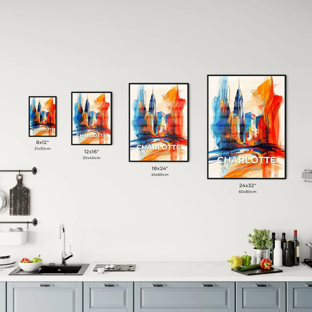 Vibrant Charlotte, North Carolina Kitchen Art