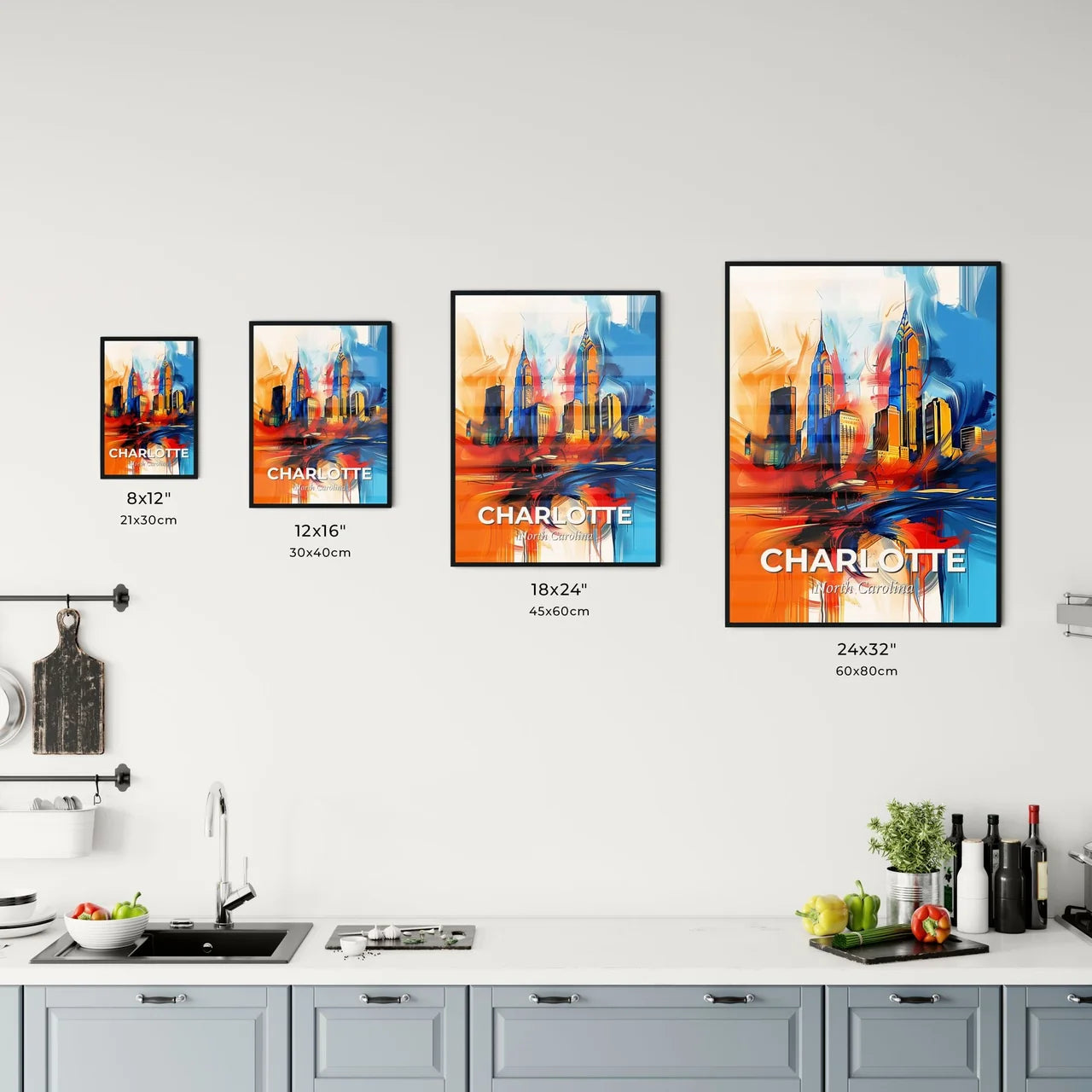 Vibrant Charlotte, North Carolina Kitchen Art