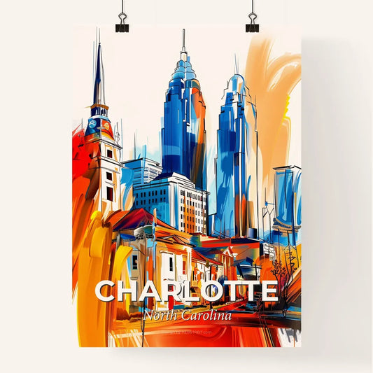Vibrant Charlotte, North Carolina Poster