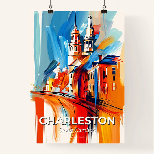 Vibrant Charleston, South Carolina Poster
