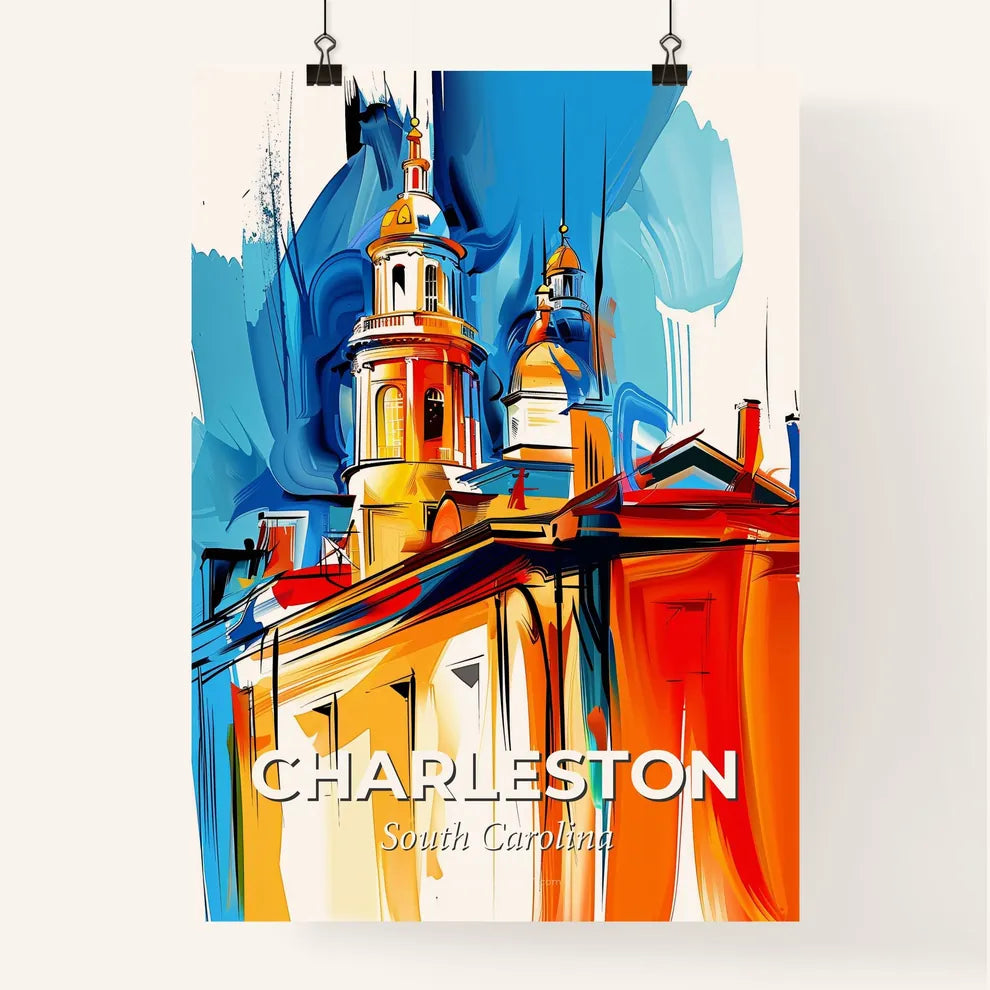 Vibrant Charleston, South Carolina Poster