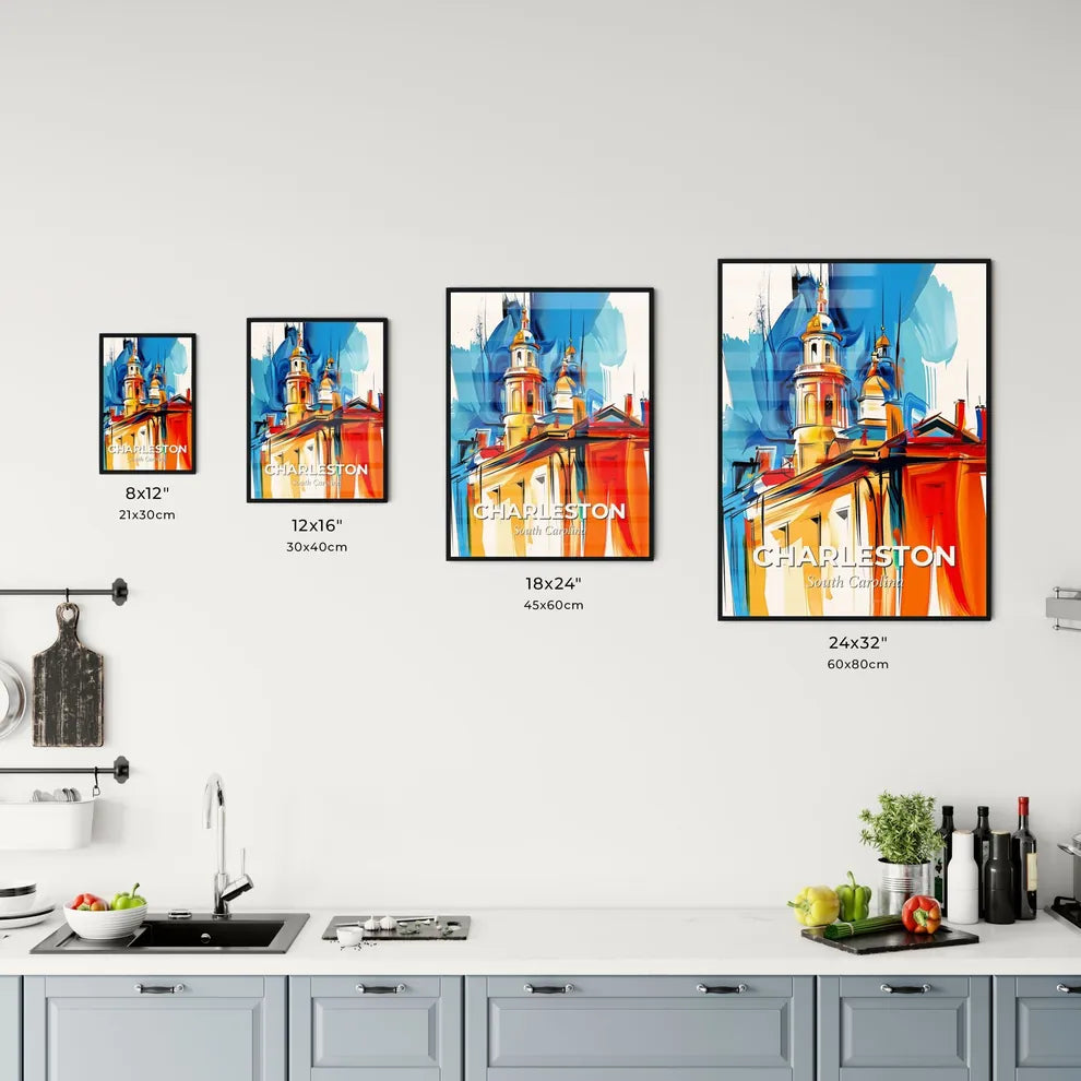 Vibrant Charleston, South Carolina Kitchen Art