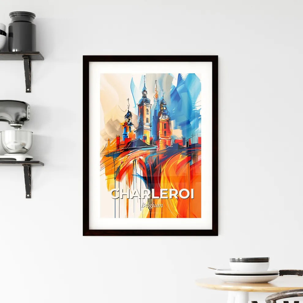 Vibrant Charleroi, Belgium Framed Print