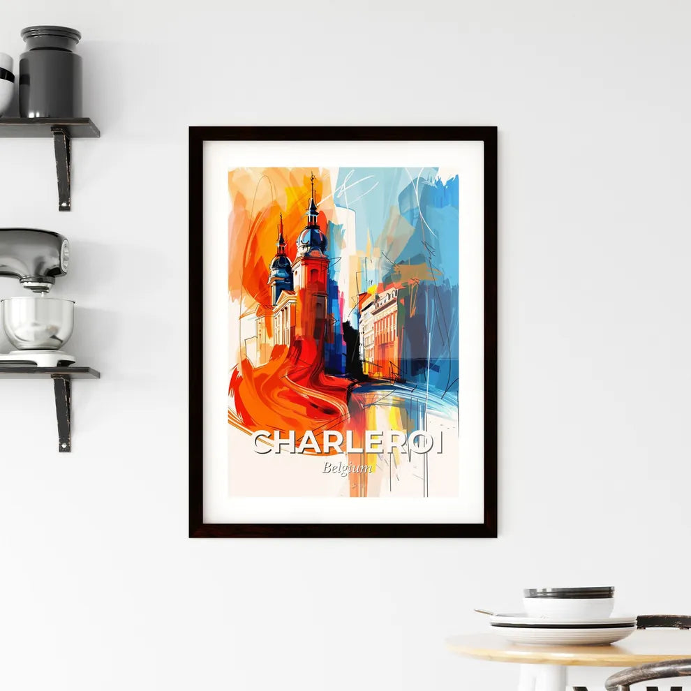 Vibrant Charleroi, Belgium Framed Print