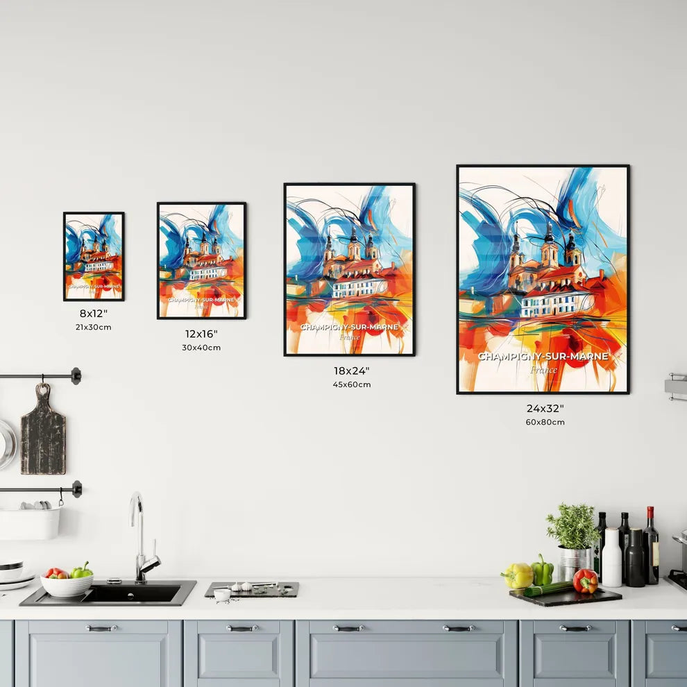 Vibrant Champign Kitchen Art