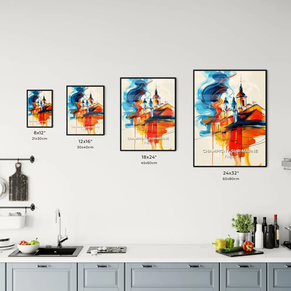 Vibrant Champign Kitchen Art