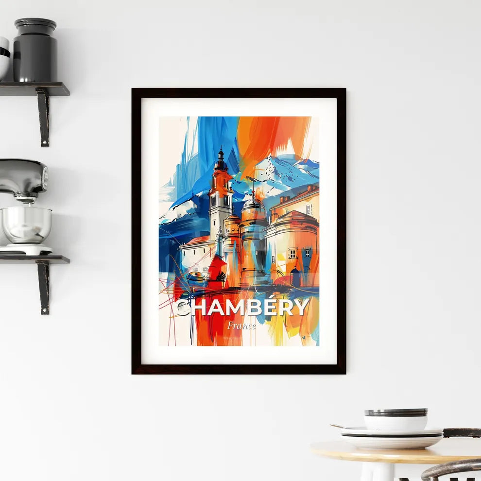 Vibrant Chambéry, France Framed Print
