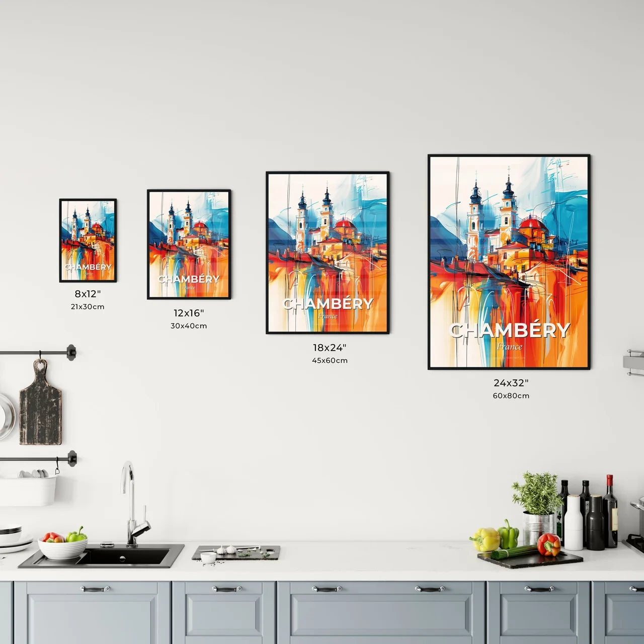 Vibrant Chambéry, France Kitchen Art