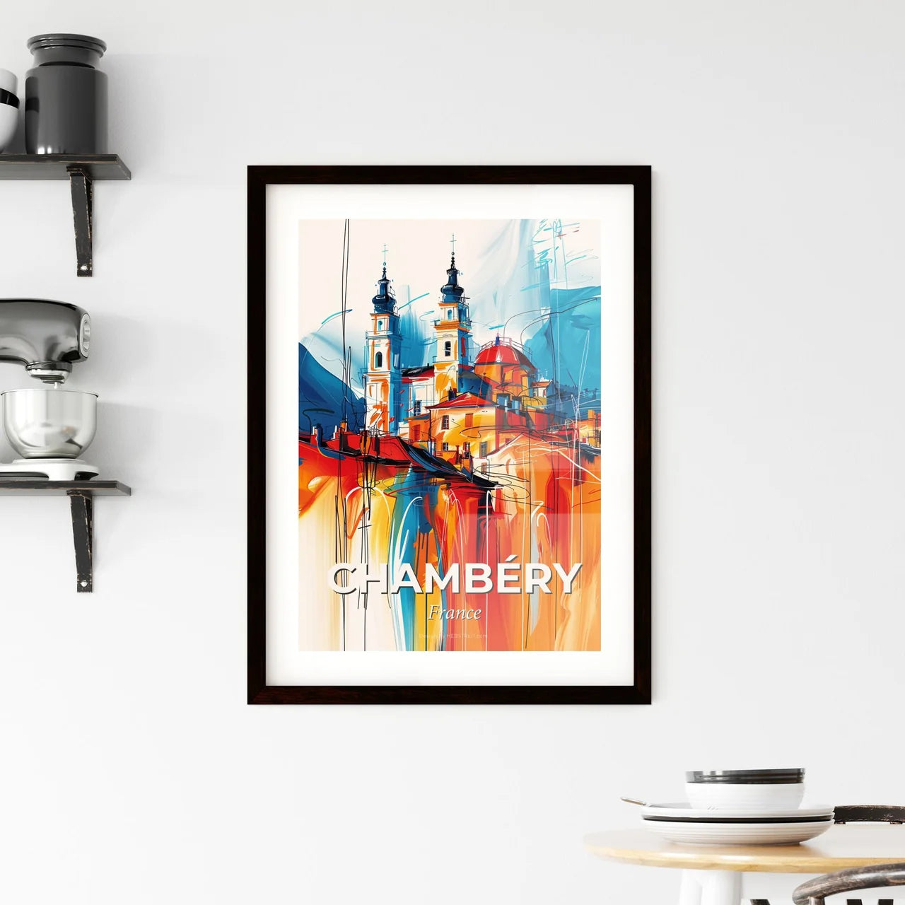 Vibrant Chambéry, France Framed Print
