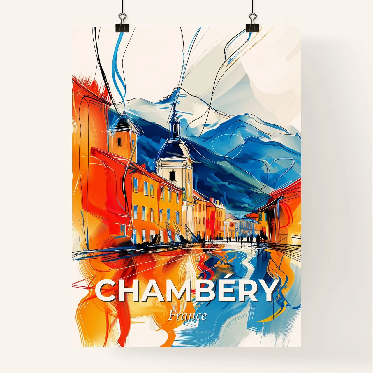 Vibrant Chambéry, France Poster