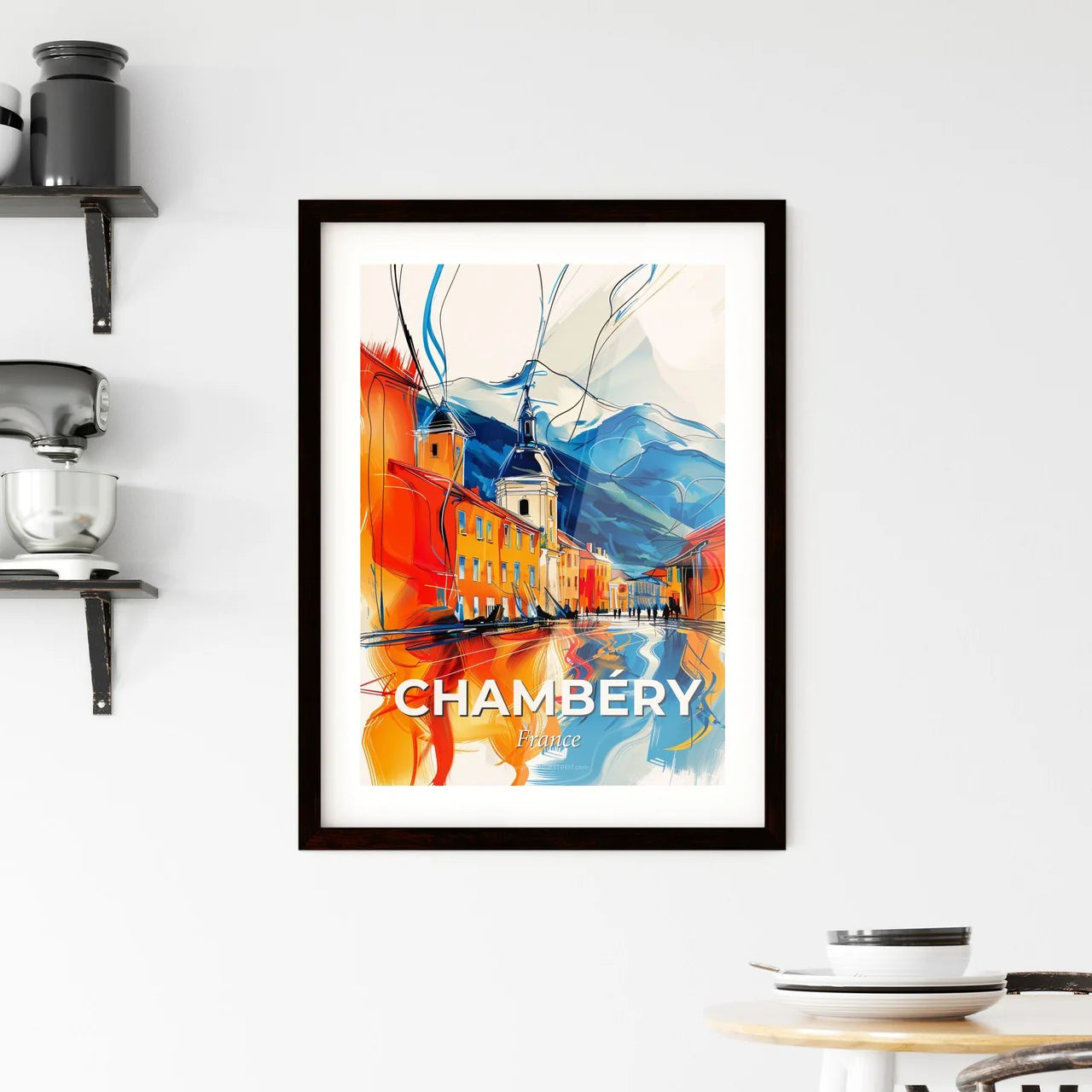 Vibrant Chambéry, France Framed Print