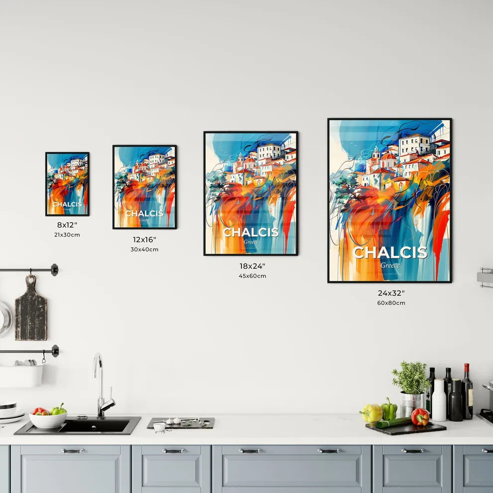 Vibrant Chalcis, Greece Kitchen Art