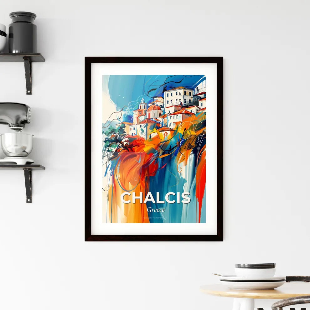 Vibrant Chalcis, Greece Framed Print